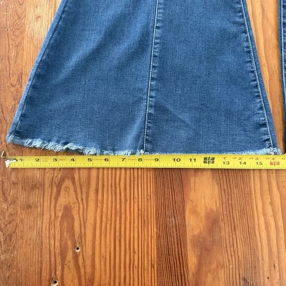 Judy Blue Super Flare Fit Jeans Raw Hem Womens 5/27 - Picture 5 of 10